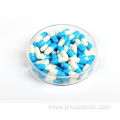 Size 00 blue white empty capsule